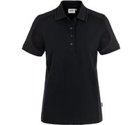 Hakro Damen Poloshirt CONTRAST PERFORMANCE 239 MIKRALINAR® Schwarz/Anthrazit 2XL