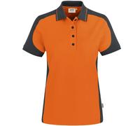Hakro Poloshirt Contrast MIKRALINAR Damen - Orange / Anthrazit , M (EU)