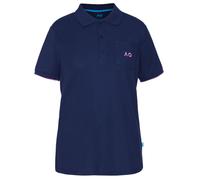 Damen Poloshirt Australian Open Polo Pocket AO Logo - navy - Blau (M)