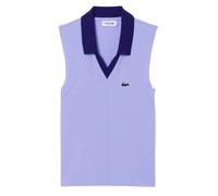 Damen Poloshirt Lacoste Sleeveless Stretch Knit Tennis - purple/navy blue - Lila (M/L)