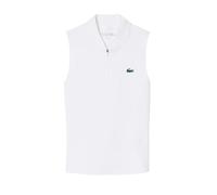 Damen Poloshirt Lacoste Sleeveless Ultra Dry Stretch Tennis - white - Weiß (M)