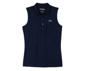 Damen Poloshirt Lacoste Ultra-Dry Anti-UV Golf - Blau (L)