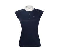 EQUITHÈME Brüssel Poloshirt mit Strass Damen marine blau M