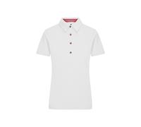 Damen Poloshirt Trachtenlook "JN715" - James & Nicholson White/Red-White XL