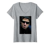 Damen Post-Oasis Noel Gallagher Beady Eye Foto 2013 T-Shirt mit V-Ausschnitt