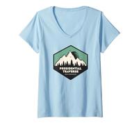 Damen Presidential Traverse Türkis T-Shirt mit V-Ausschnitt