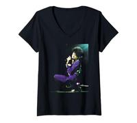 Damen Prince Live Act II UK-Tournee Purple Rain 1993 T-Shirt mit V-Ausschnitt