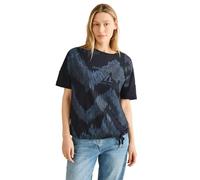 CECIL Damen B322921 Print-Shirt mit Wording, universal Blue, S