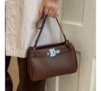 Damen PU-Leder gesteppte Metall-Schloss Kissen Tasche, modischer Street-Style geeignet für verschiedene Anlässe, elegante Handtasche