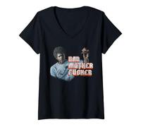 Damen Pulp Fiction Jules Bad MF Funny Classic Action Movie T-Shirt mit V-Ausschnitt