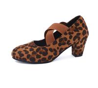 Damen Pumps Elegant Sandalen Damen Schuhe Sommer Absatzschuhe Bequem Leicht Hackenschuhe Oktoberfest Karneval Elegante Velours Dirndlschuh mit Riemchen Absatz für Hochzeit Party Zeitlose(Brown, 38)