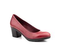 Damen Pumps elegant und bequem Flacher oder Keilabsatz aus Leder oder Lack Weite H, vegan oder zweifarbig Niedrige Absatzschuhe für Herbst, Büro oder Oktoberfest