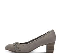 Jana Damen Pumps mit Glitzerdetails Vegan, Braun (Stone), 38 EU