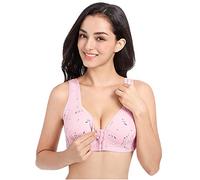 Damen Push Up BH mit Blumen Spitze Bügel BH Gepolstert Unterwäsch Bustier Dessous Top Rücken-BH Unterwäsche Damen Sport BHS Entlastungs Ohne BüGel Nahtlose Spitze Blumen BHS Sehr Weich