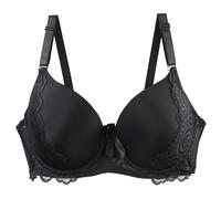 Damen Push Up BH Mit Floraler Spitze Große Brüste Vollschalen Ungepolster BH Soft Cup Komfort BH Super Bequemer BH Lace Bra Komfort Bralette Grosse Grössen