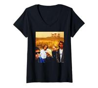 Damen Radiohead Thom Yorke Pablo Hony Era von AJ Barratt T-Shirt mit V-Ausschnitt