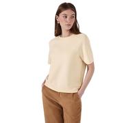 Street One Damen T-Shirt F322980 Raglan Silk-Optik, Materialmix (46/46/8%) Mellow Vanilla 40