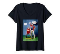 Damen Ray Romano Kevin James Golf-Set von Michael Grecco T-Shirt mit V-Ausschnitt