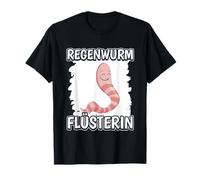 Damen Regenwurmflüstererin Mädchen Flüsterin Regenwurm T-Shirt