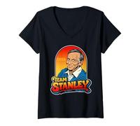 Damen Remember Only You Vintage Smokey Bear Officially Licensed T-Shirt mit V-Ausschnitt