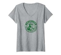 Damen Remember Only You Vintage Smokey Bear Officially Licensed T-Shirt mit V-Ausschnitt