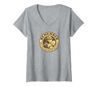 Damen Remember Only You Vintage Smokey Bear Officially Licensed T-Shirt mit V-Ausschnitt