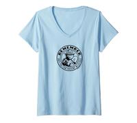 Damen Remember Only You Vintage Smokey Bear Officially Licensed T-Shirt mit V-Ausschnitt