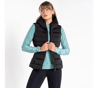 Damen Reputable wattierte Weste Schwarz