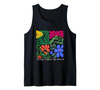 Damen Retro Boho Floral Christian Spruch Come Follow Me Tank Top