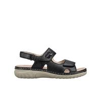 Damen Riemchensandalen Damen | Rieker | Schwarz | Größe 40 | Material: Glattleder/Textil