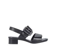 Damen Riemchensandaletten Damen | Rieker | Schwarz | Größe 39 | Material: Glattleder/Synthetik