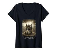 Damen Ripple Junction x Elder Scrolls Online Trio of Tamriel T-Shirt mit V-Ausschnitt