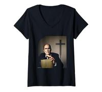 Damen Robert Duvall Apocalypse Now The Godfather von Michael Grecco T-Shirt mit V-Ausschnitt