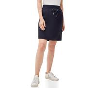 Cecil Rock Sommerrock unifarben Damen 100% Viskose knielang Blau Gr. S (38)