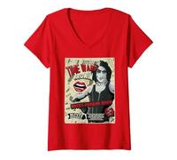 Damen Rocky Horror Show Dr. Frank N Furter Time Warp Alive On Stage T-Shirt mit V-Ausschnitt