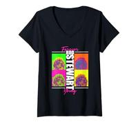 Damen Rod Stewart Forever Young T-Shirt mit V-Ausschnitt