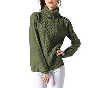 Damen Rollkragenpullover, Rollkragen Strickpullover Warm Oversized Strickpullover Rollkragen Pullover Stricken Pulli Grobstrickpullover Langarm Pullover Schwarz Damen Pullover Lang Rollkragenshirt