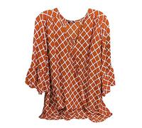 Damen Sale Angebote Sale Damen Bluse Gemustert Tshirt Damen Street One Oberteile Damen V Ausschnitt T Shirt Bauchfrei Damen Kurzärmeliges Hemd-Top Mit Knopfleiste Für Damen Damen Kleidung Sale Sale