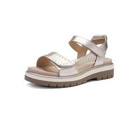 ara Malaga Sandale platin für Damen, gold, Größe 38 EU