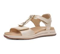 Ara Sandalette OSAKA-S Damen Glattleder metallic Keilabsatz Weite H Gr. 40 platinfarben