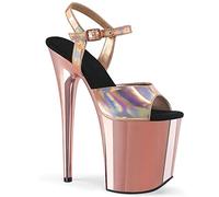 Damen Sandalen 20 cm / 7.87in High Heels Sexy Striptease Bühne Performance Pole Dance High Heels Nachtclub Party Prom Platform Sandalen,Gold,38 EU