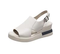 Damen Sandalen Bequem Keilabsatz Atmungsaktive Böhmen Sexy Sandaletten Leicht Bequem Plateau Sommerschuhe Sommer Keilsandale Trekkingsandalen Sandalen Damen Sommer rutschfest Sportsandale