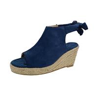 Damen Sandalen Bequem Plateau Vintage Sommer Bequem Strand Sandale Retro rutschfest Plattform Sommerschuhe Atmungsaktive Ledersandalen Strandsandalen Sandalen Damen Sexy Römersandalen