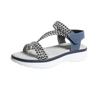 Damen-Sandalen für den Sommer, elegante orthopädische Hausschuhe, Strandschuhe, bequem, Slip-On-Sandalen, Damen, Sommer, bequem, klassisch, leicht, rutschfest, Open Toe, Sandalen, Poolschuhe, blau, 38