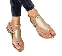 Damen Sandalen Plattform Pumps Retro Plateau Schuhe Sandaletten Mit Absatz Keilabsatz Strand Frauen Vintage Sommer Riemchen Flache Bequem Blockabsatz Elegant Transparente sexy mit hohen Absätzen K956