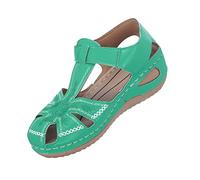 Damen Sandalen Schwarz Plateau Böhmen Sommer Atmungsaktive Plateau Schuhe Sexy Freizeit Plattform Sandaletten rutschfest Trekkingsandalen Keilsandale Sandalen Damen Retro Keilsandaletten