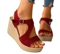 Damen Sandalen Schwarz Plateau Freizeit Leicht Vintage Strand Sandale Retro Böhmen Plattform Damenschuhe Sommer Sportsandale Freizeitsandale Sandalen Damen Sommer Sexy Ledersandalen