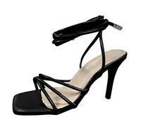 Damen Sandalen Sommer Sandalette Fersenband Den Knöchel Der Frauen Solide Farbe High Flip Elegante Für Hochzeit Schuhe Pumps Mit Absatz Riemchensandalen Heels Dance Sandale Elegant Sommerschuhe
