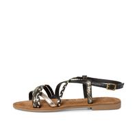 Damen-Sandalette BLACK/GOLD - Gr. - 40