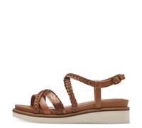 Tamaris Sandalette 1-28207-42 305 Damen Plateau Leder Cognac Größe 37 EU
